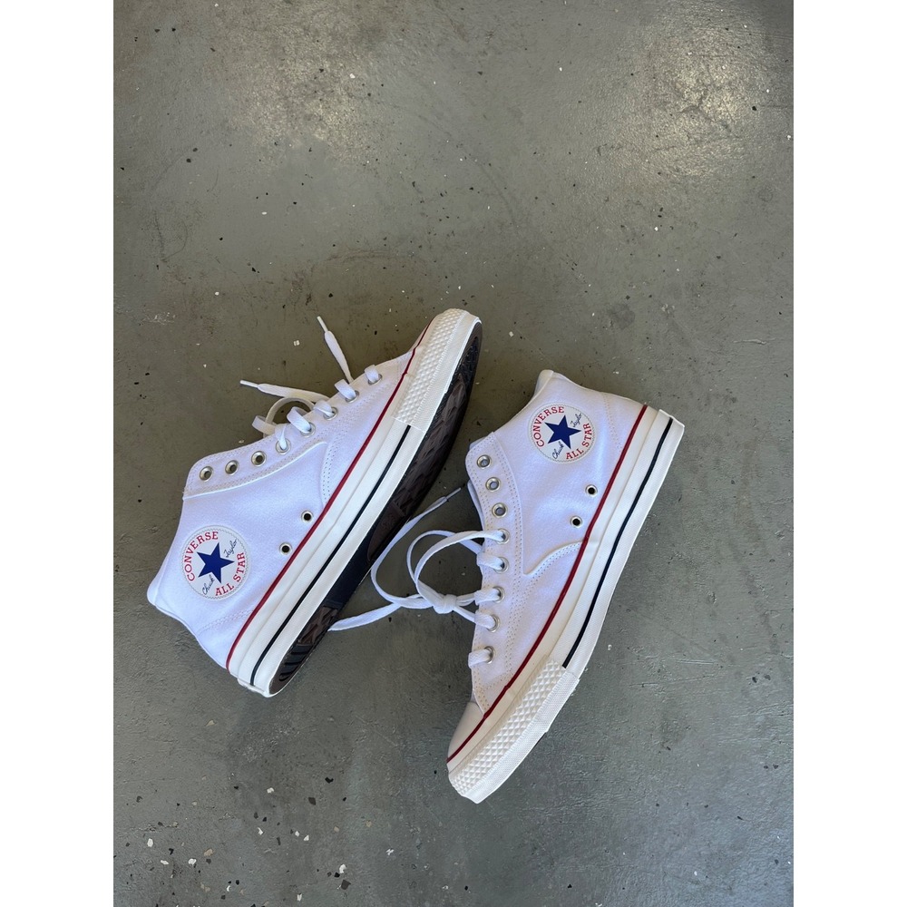 Converse‎ Chuck Taylor All Star Mid Malden Street Shoes Mens 12 White Red Blue